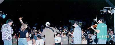 festival behind the band